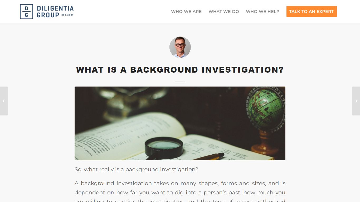 What Is a Background Investigation? – Diligentia Group